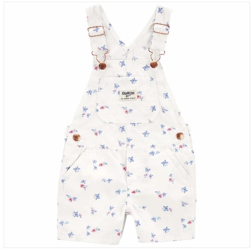 OshKosh B'gosh Butterfly Print Canvas Shortalls